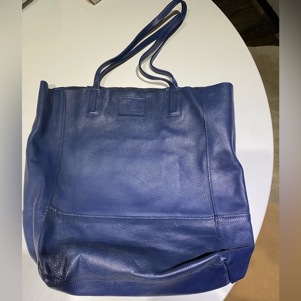 Sseko brand leather tote